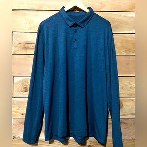Lululemon Long Sleeve Polo mens XL Blue